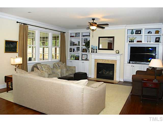 2728 Royal Forrest Drive Raleigh, NC 27614 - Photo 11 of 25 Gather with family and friends. Check out these great built-ins! Den/Family/Great Room