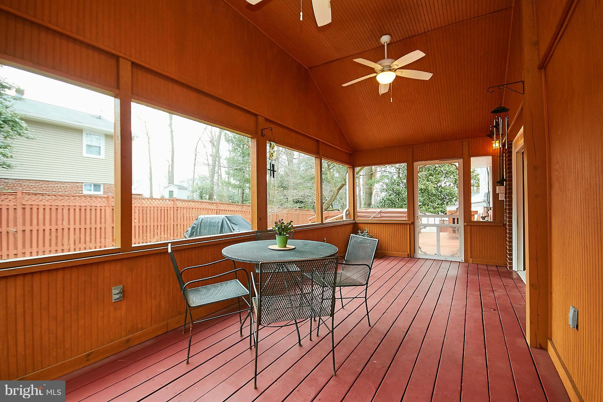 7724 Elgar Street Springfield, VA 22151 - Photo 26 of 30 Screened Porch w/Door to Deck