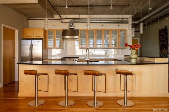 a outdoor living space with furniture