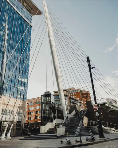 a view of a cafe with sitting area