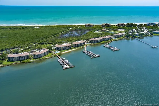 a view of a lake with houses