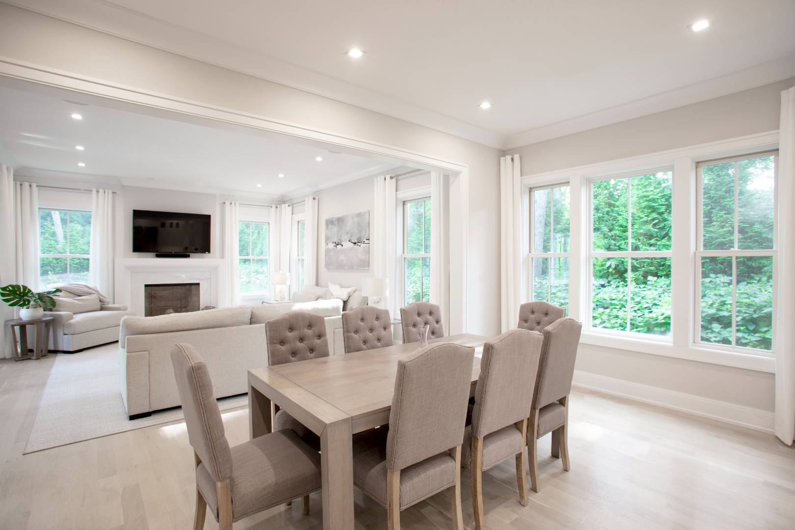 12 Sellentin Way Bridgehampton, NY 11932 - Photo 39 of 49 a view of a dining room with furniture window and outside view