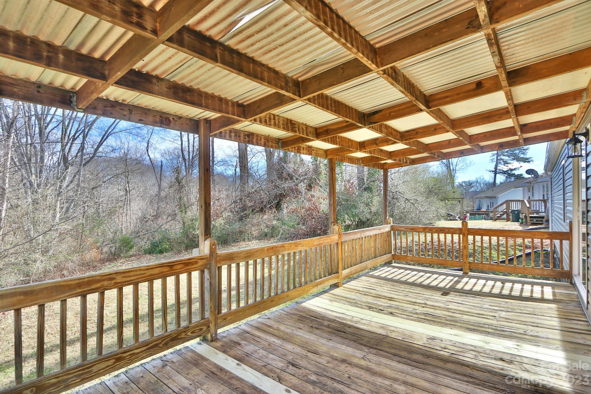 219 Harris Avenue Elkin, NC 28621 - Photo 42 of 48 a view of a wooden deck