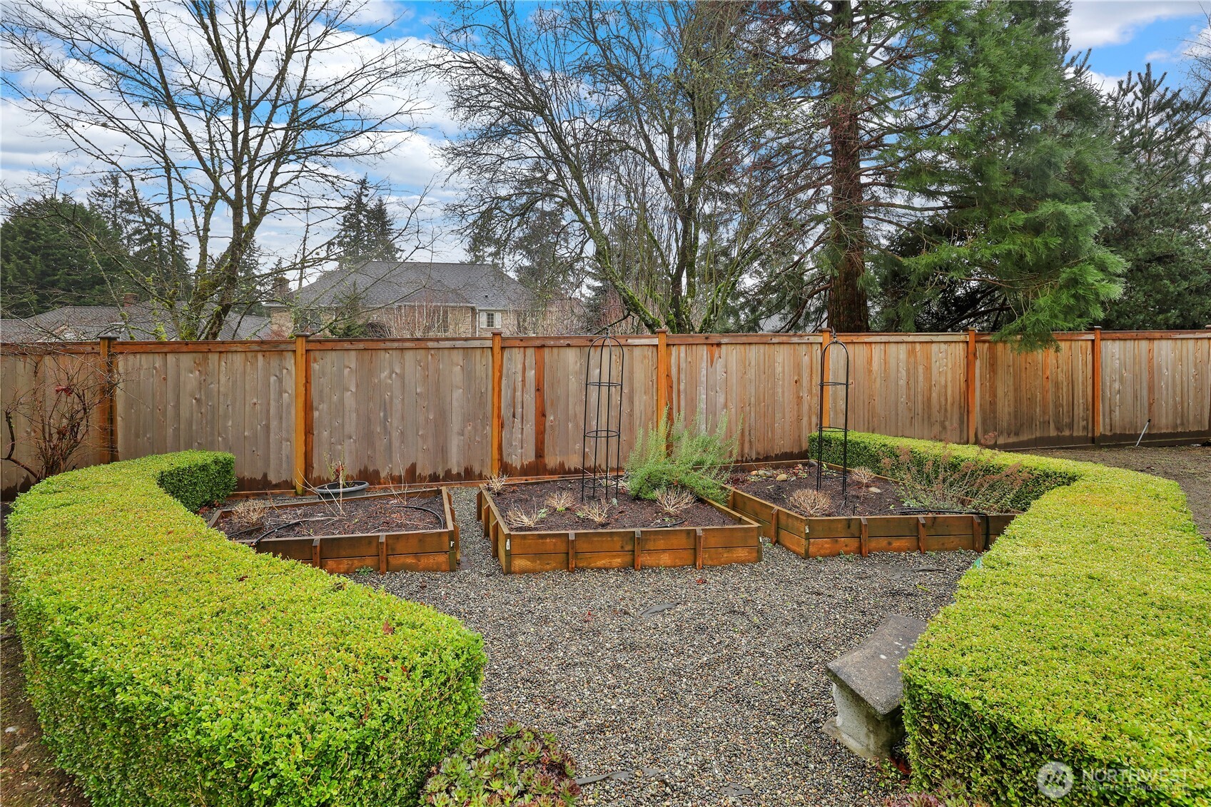 423 Southwest 348th Court Federal Way, WA 98023 - Photo 36 of 39 a backyard of a house with lots of green space and fountain