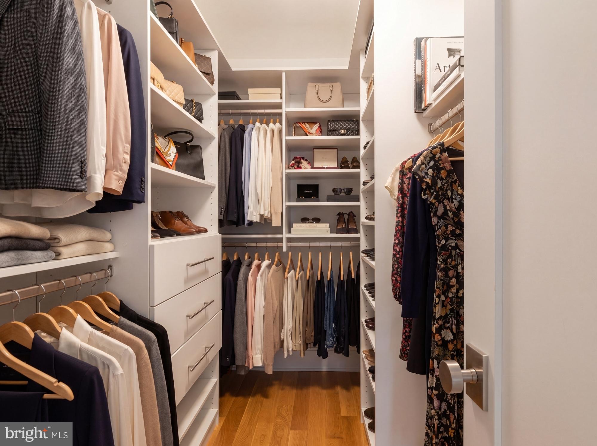 7208 Ridgewood Avenue Chevy Chase, MD 20815 - Photo 34 of 50 a view of walk in closet with clothes and shoes