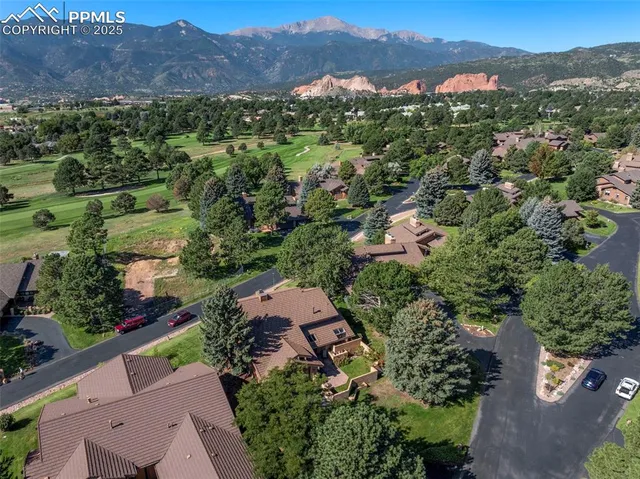 an aerial view of a city with lots of residential buildings