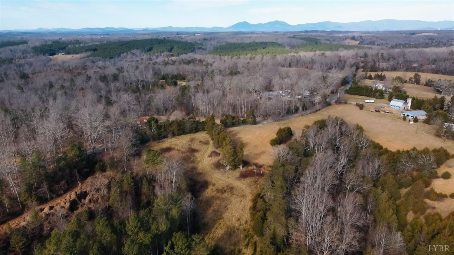 0 Evington Road Evington, VA 24550 - Photo 10 of 17 a view of a town with mountains in the background