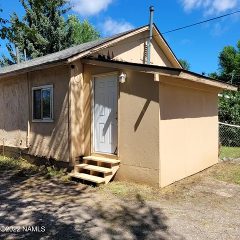 a view of front door of house