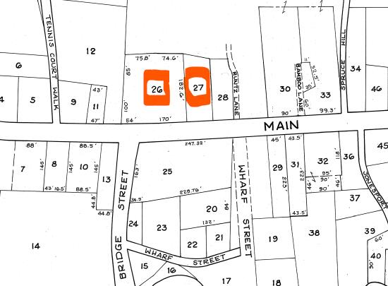 52 Main Street Jonesport, ME 04649 - Photo 7 of 7 Tax Map Highlilghted