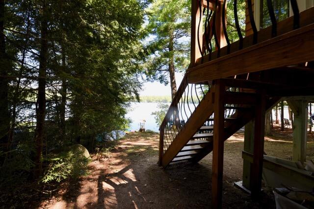 113 Shore Road Lyman, ME 04002 - Photo 36 of 39 113 Shore Road - side steps to the water