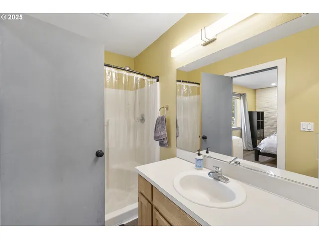 a view of a living room with furniture