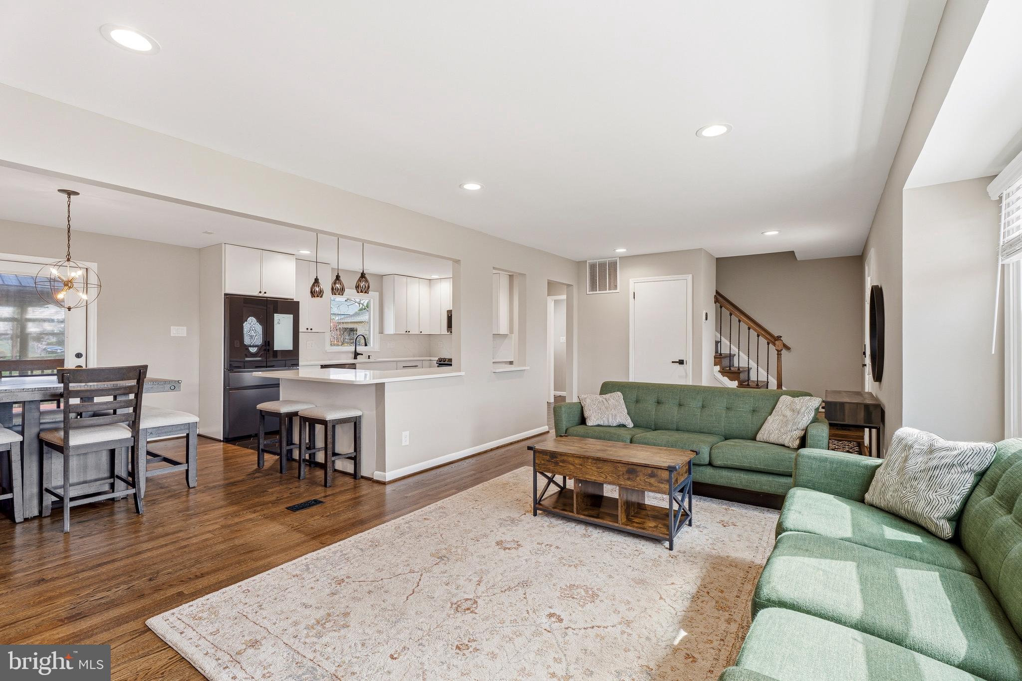 1211 Grafton Shop Road Bel Air, MD 21014 - Photo 9 of 42 a living room with furniture and view of kitchen