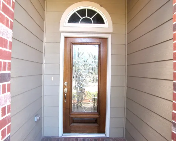 a view of front door