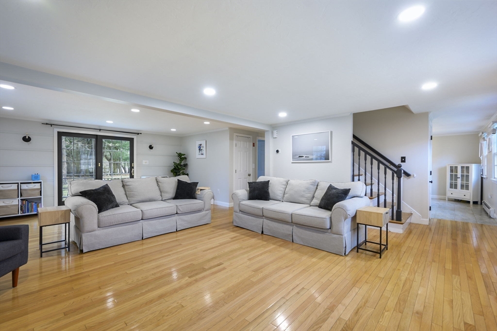 31 Indian Trail Hanson, MA 02341 - Photo 20 of 41 a living room with furniture and a wooden floor