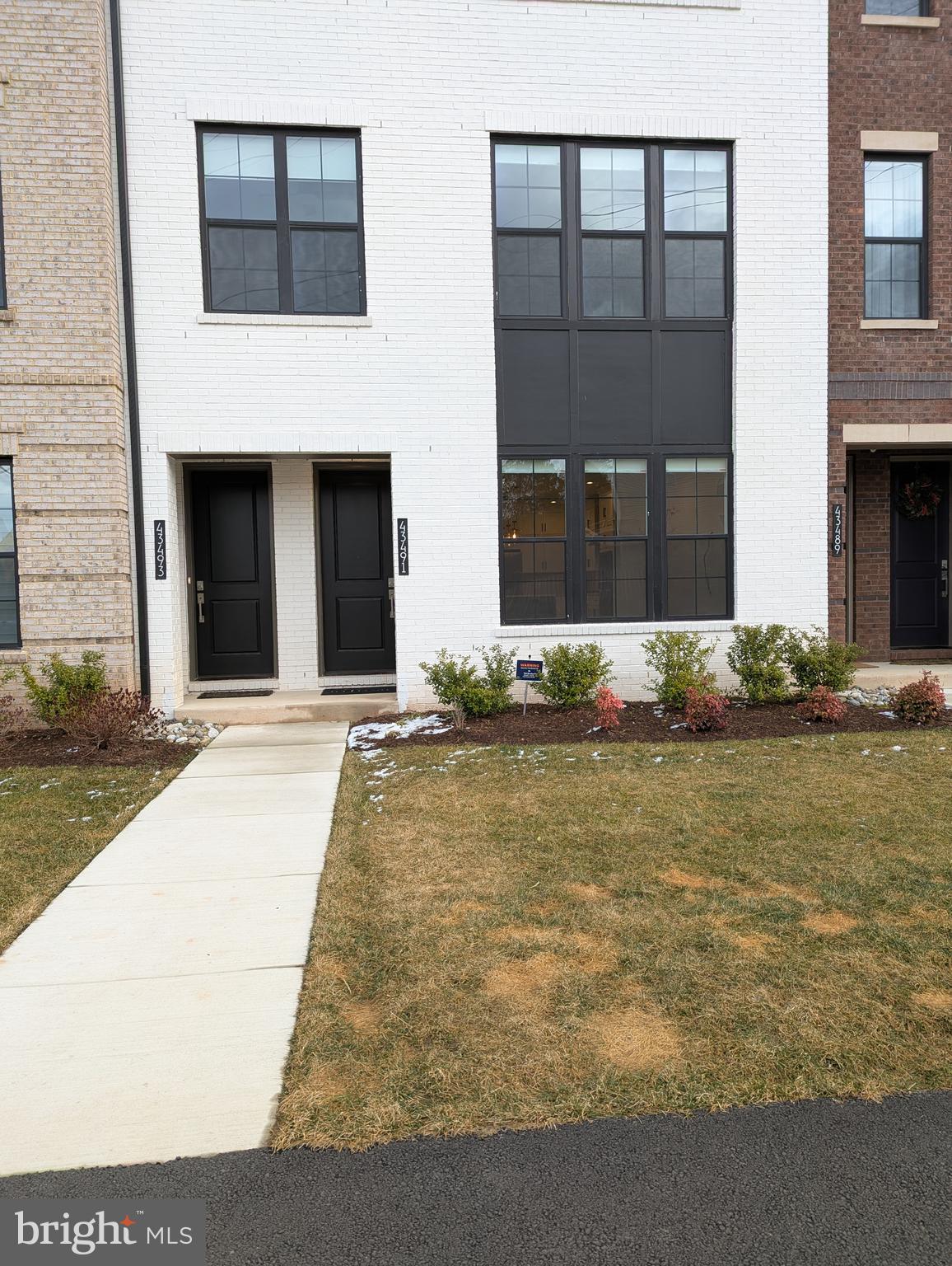 a front view of a house