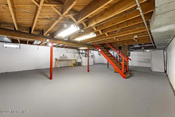 a view of storage and utility room