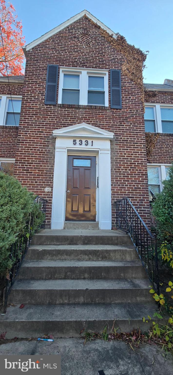 a front view of a house