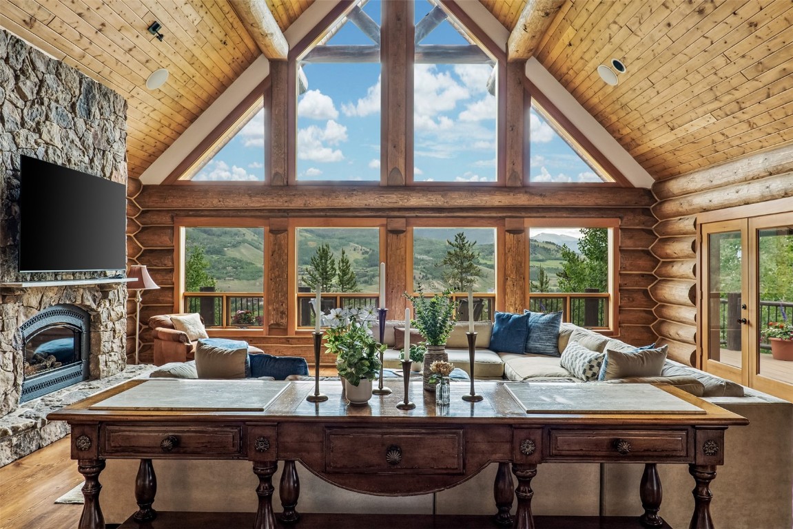 245 Easy Bend Trail Silverthorne, CO 80498 - Photo 6 of 45 a view of a dining room with furniture window and outside view