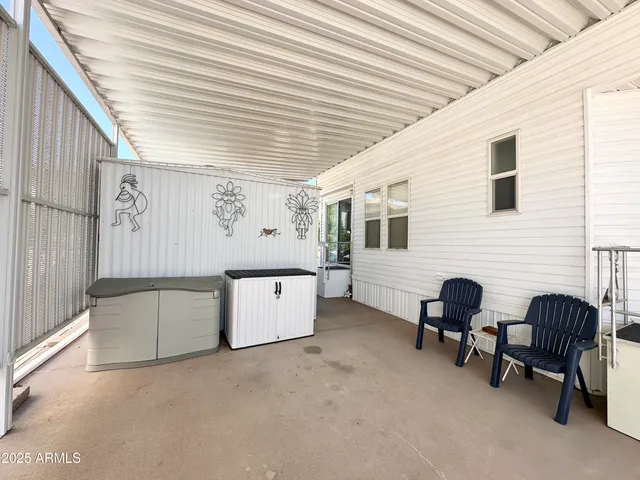 a view of front door of house