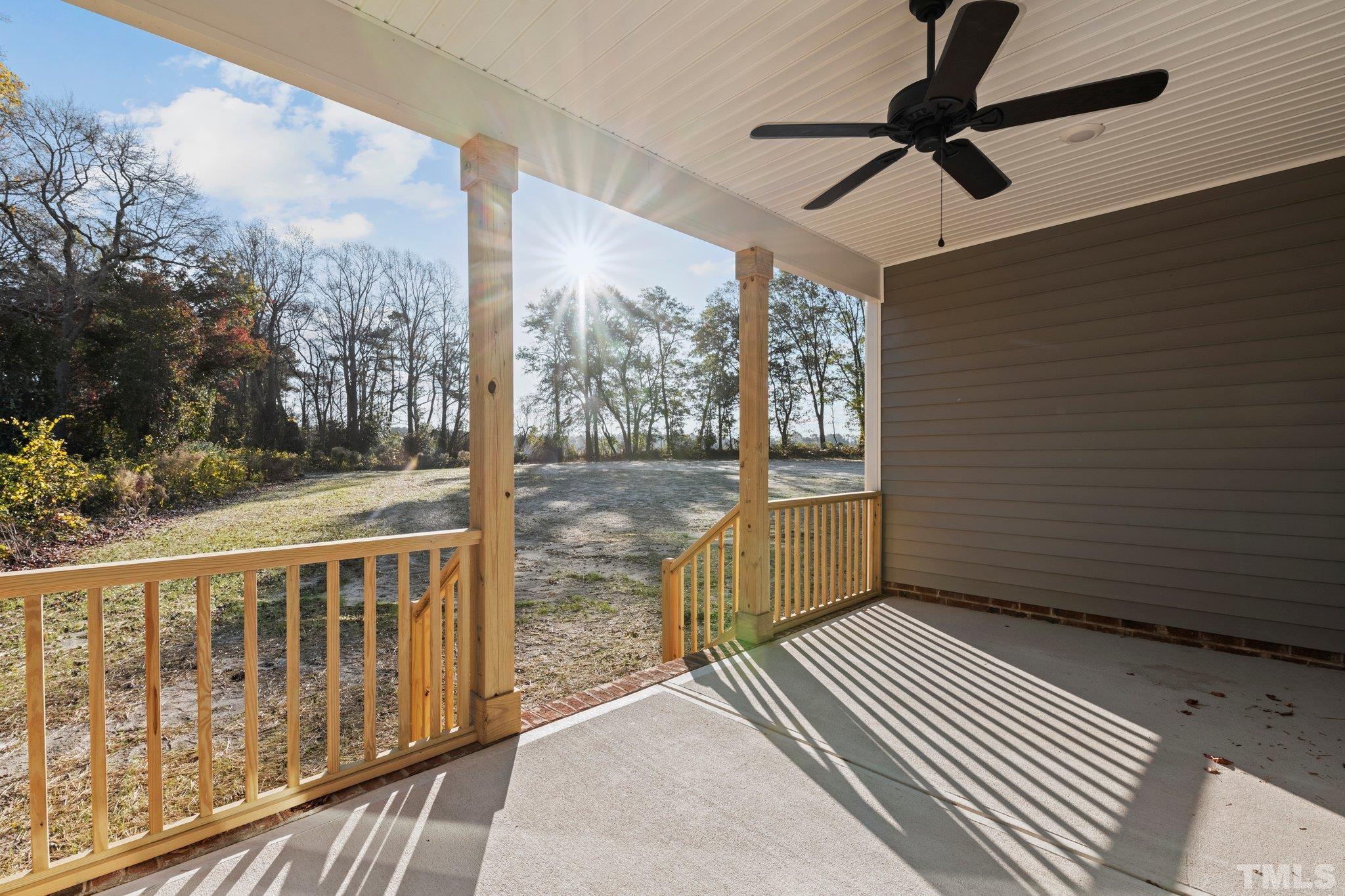 9771 Chapman Road Bailey, NC 27807 - Photo 27 of 35 a view of a balcony with wooden floor