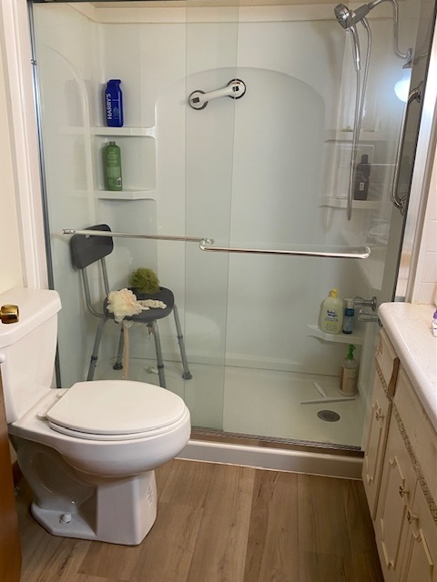 1817 6th Avenue Sterling, IL 61081 - Photo 13 of 16 a bathroom with a toilet and a shower