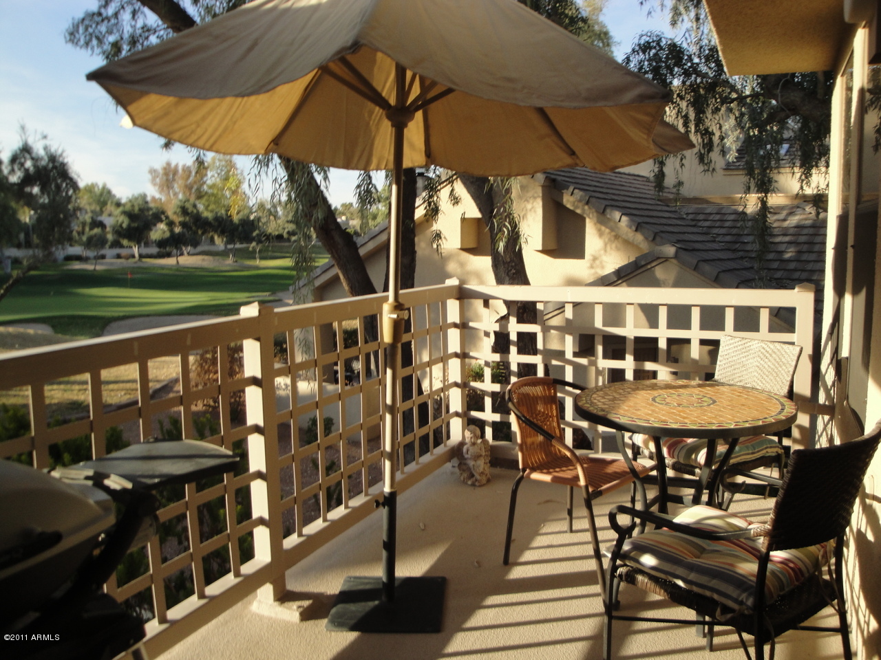 7272 East Gainey Ranch Road, Unit 46 Scottsdale, AZ 85258 - Photo 4 of 10 PATIO OFF LIVING/KITCHEN AREAS