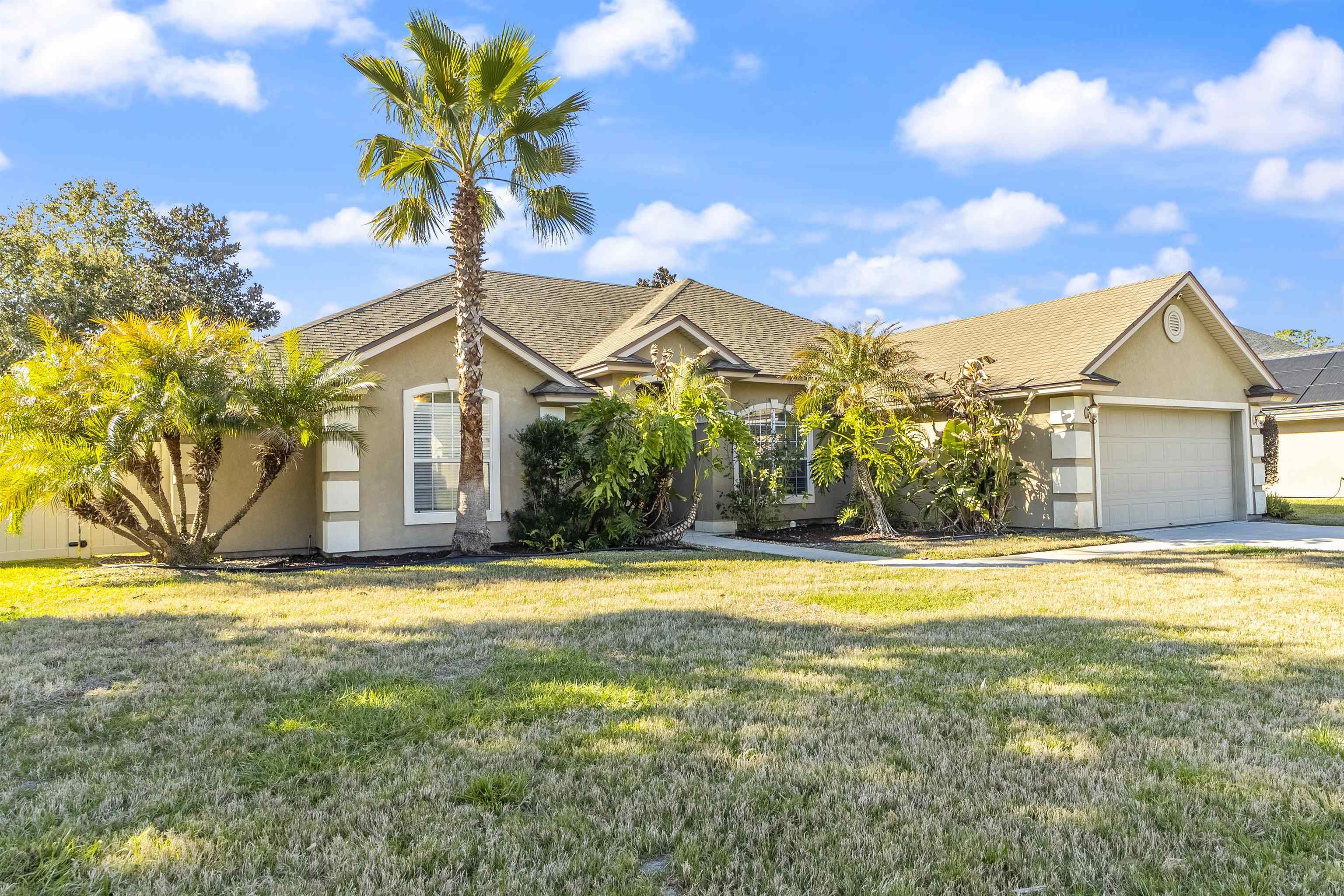 145 Whisper Ridge Drive St. Augustine, FL 32092 - Photo 6 of 32 a view of a house with a swimming pool and a yard
