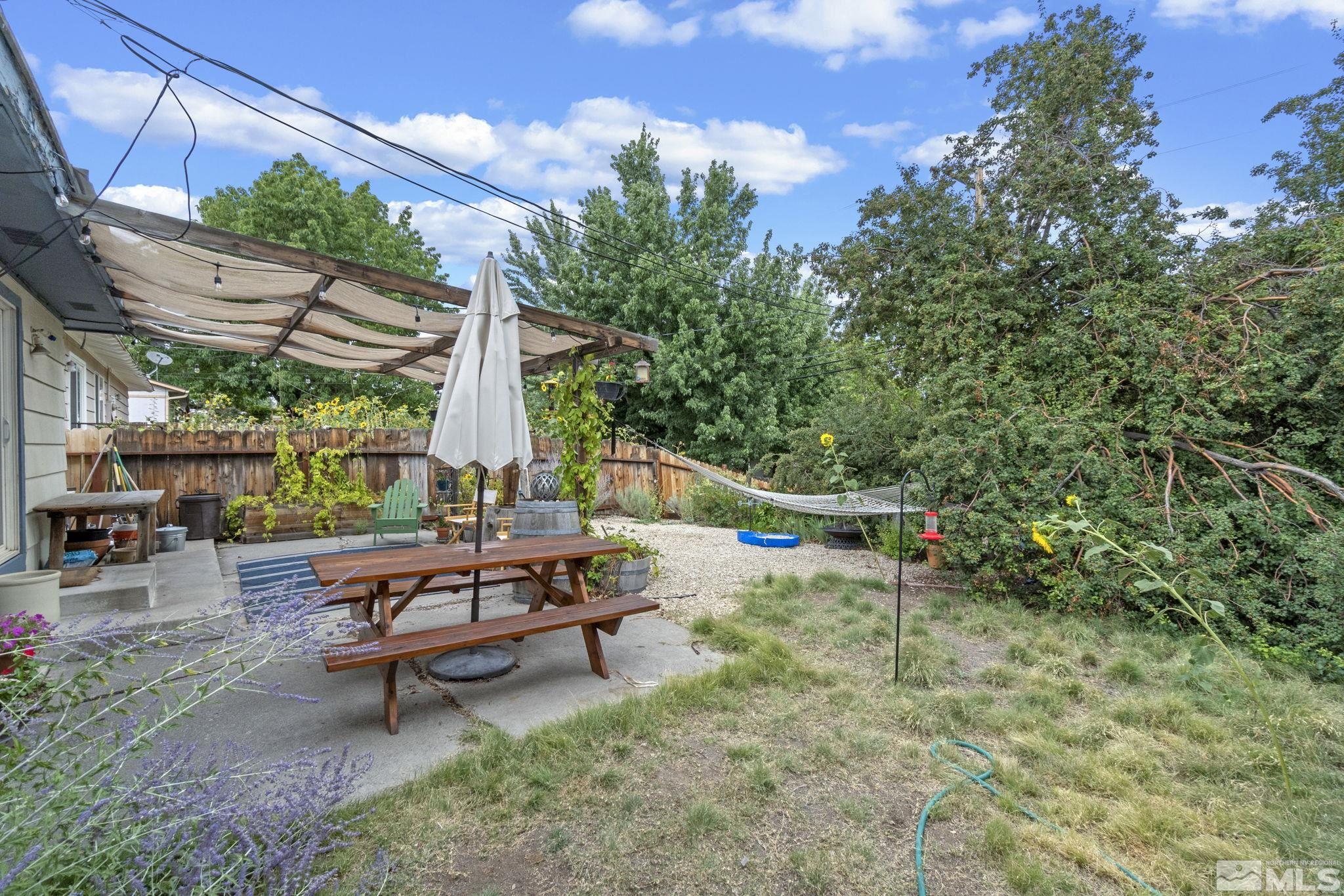 1480 Rayburn Drive Reno, NV 89503 - Photo 21 of 29 a view of a backyard with sitting area
