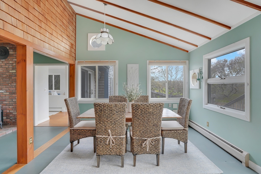 453 Lighthouse Road Aquinnah, MA 02535 - Photo 10 of 39 a dining room with furniture and window