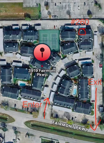 a view of a house with a swimming pool