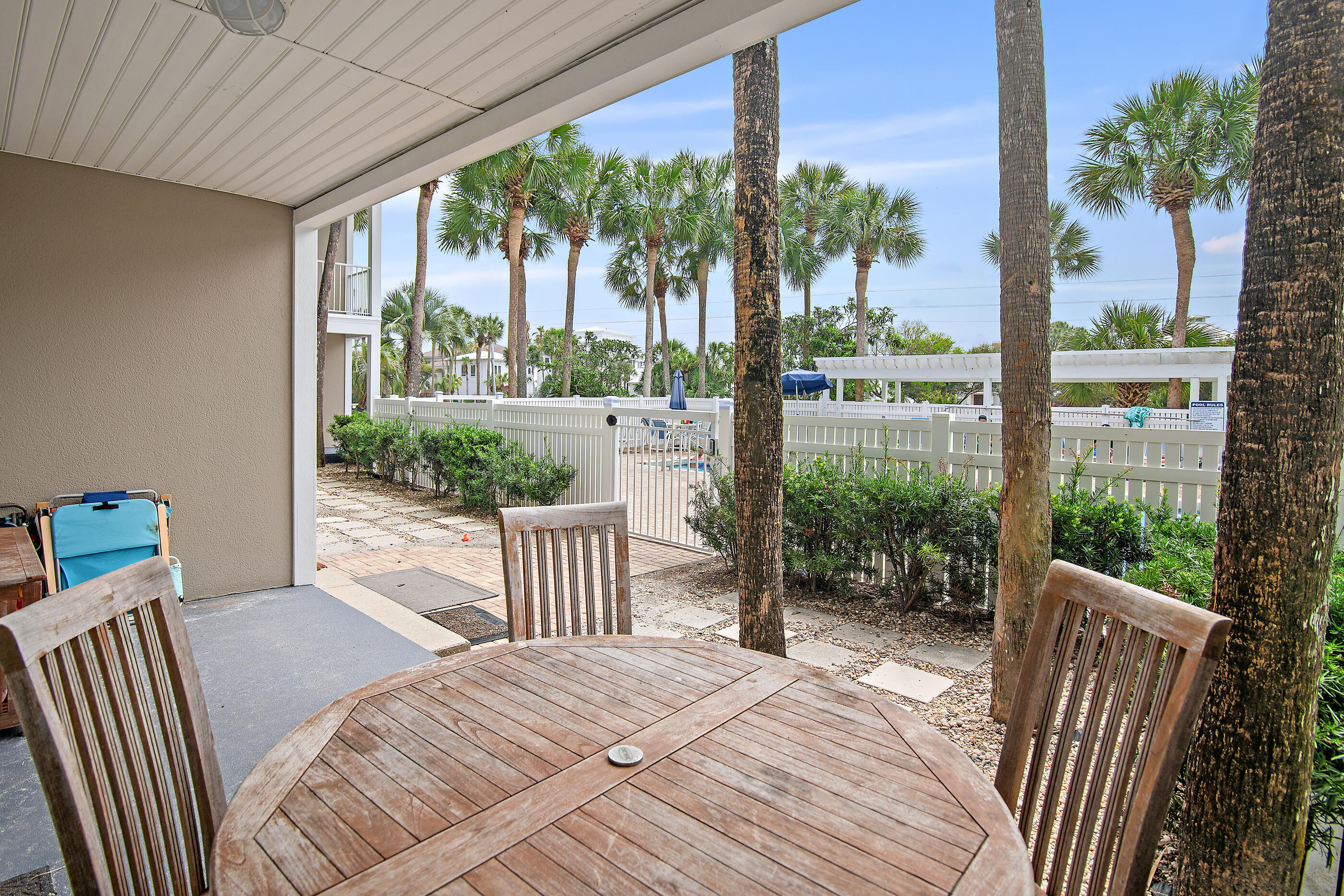 144 Spires Lane, Unit 107 Santa Rosa Beach, FL 32459 - Photo 17 of 34 a view of balcony with furniture
