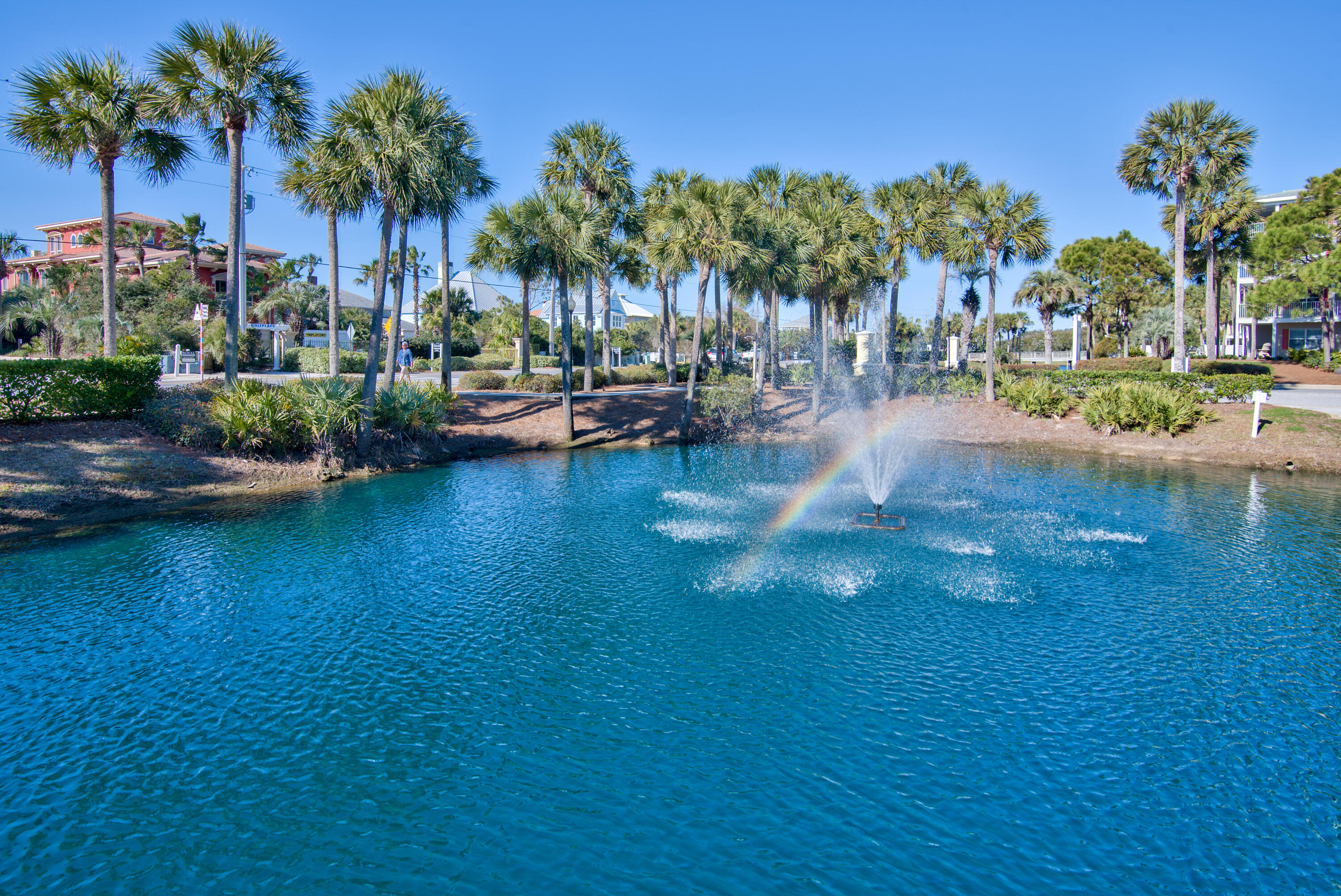 144 Spires Lane, Unit 107 Santa Rosa Beach, FL 32459 - Photo 23 of 34 a view of yard with swimming pool and outdoor seating