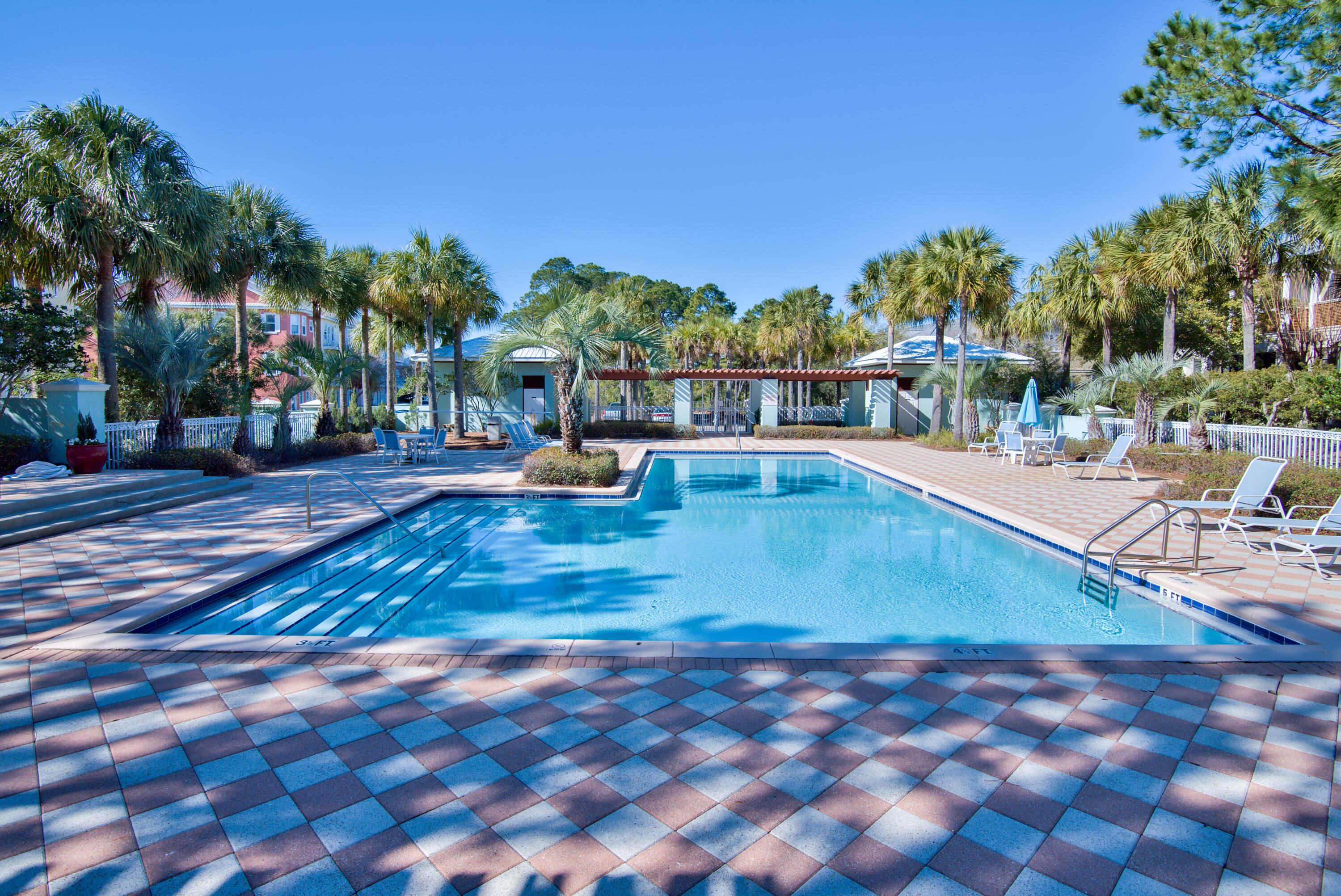144 Spires Lane, Unit 107 Santa Rosa Beach, FL 32459 - Photo 33 of 34 a view of a swimming pool with a patio