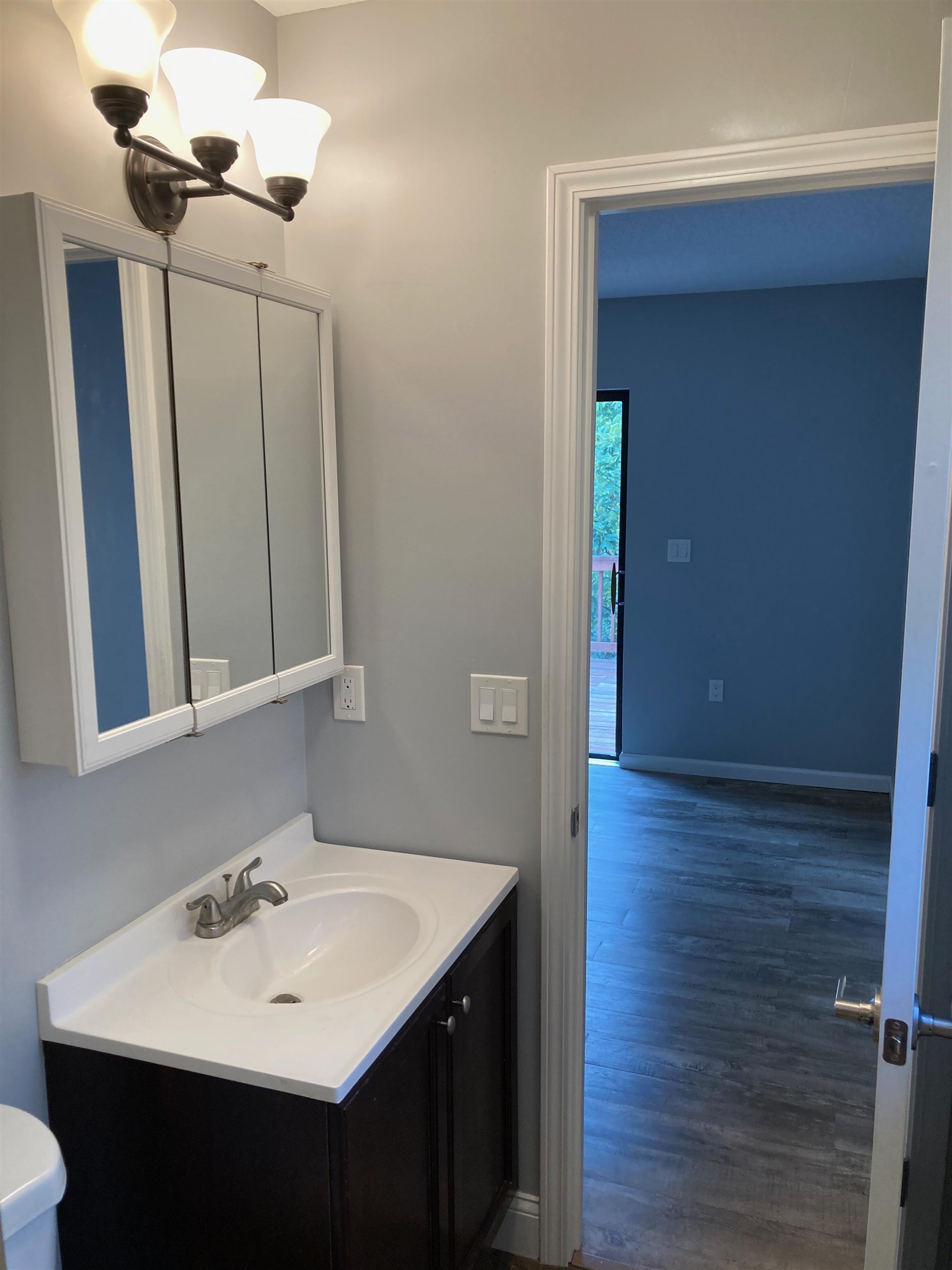 356 Cypress Road St. Augustine, FL 32086 - Photo 17 of 40 a bathroom with a sink and a mirror
