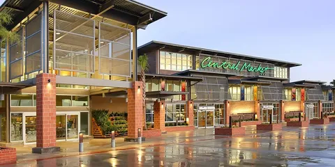 a view of a building with street