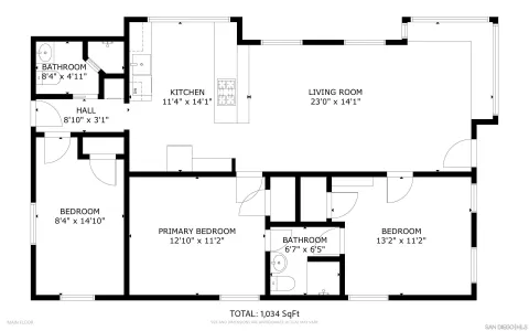 a picture of a floor plan