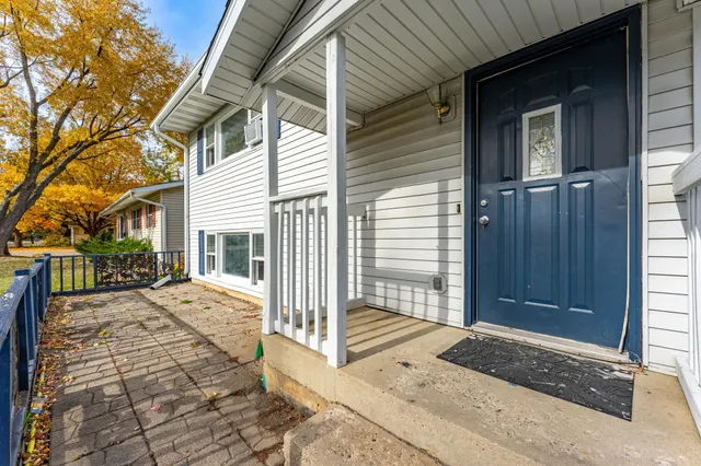 a view of front door of house