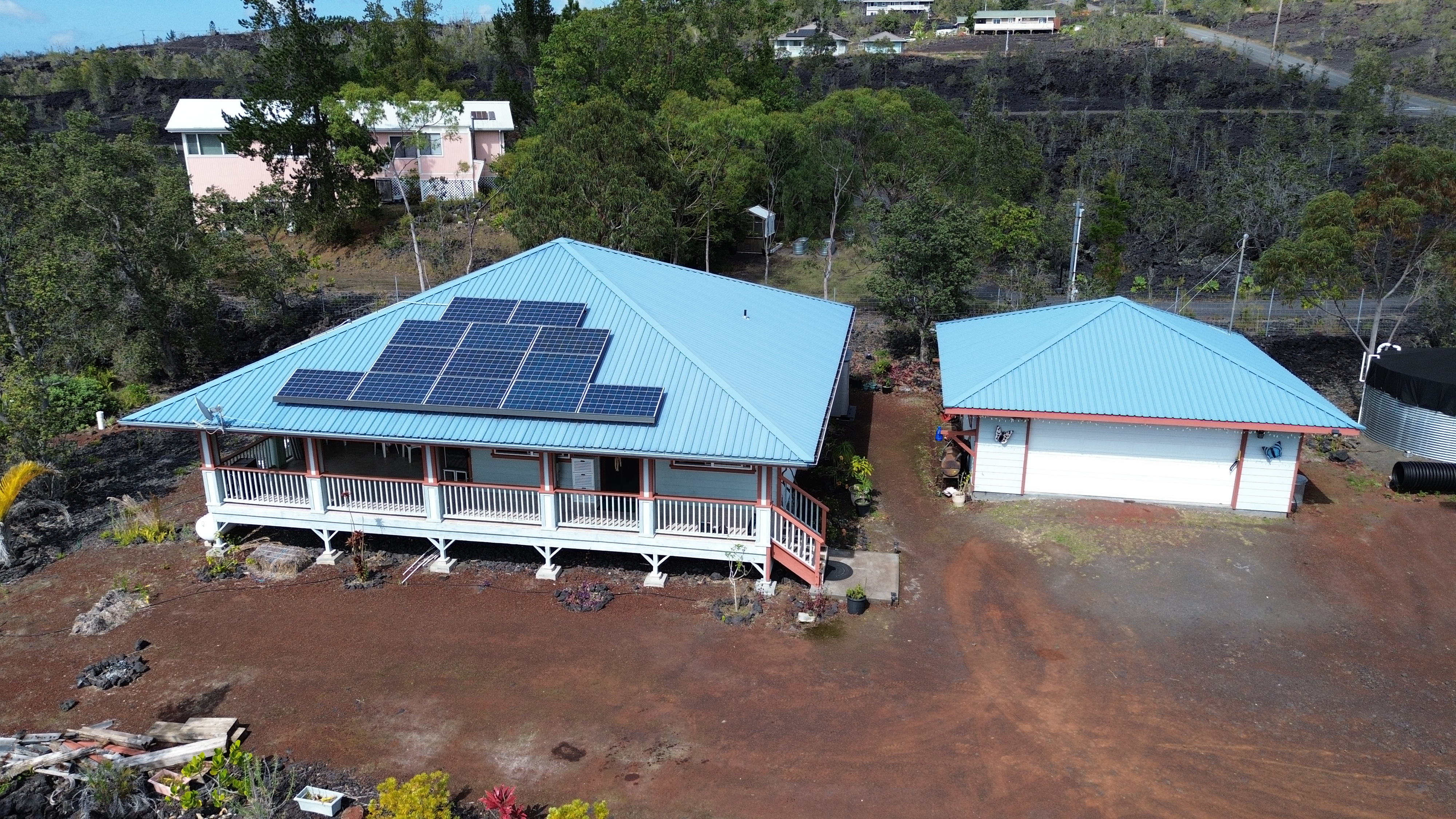 92-8901 Tiki Lane Ocean View, HI 96704 - Photo 4 of 24 an aerial view of a house roof deck