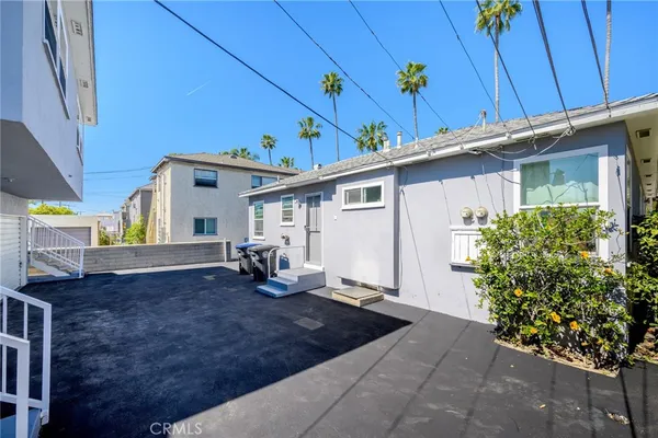 a view of a house with a patio