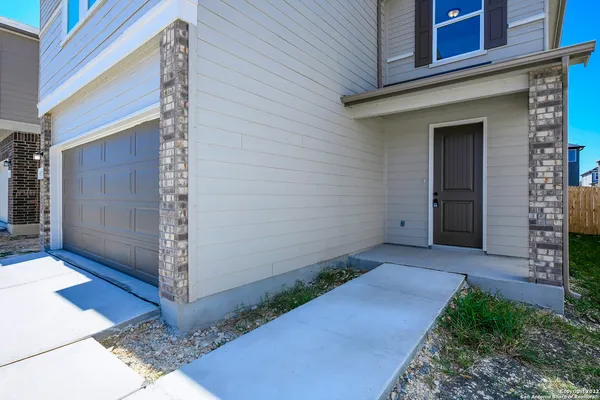 a view of front door of house