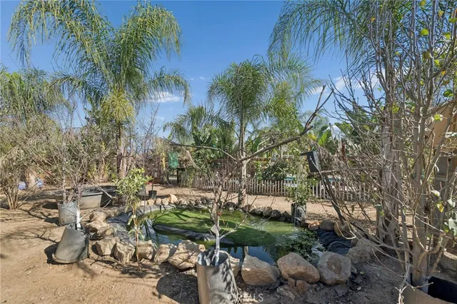 a view of a houses with a city view