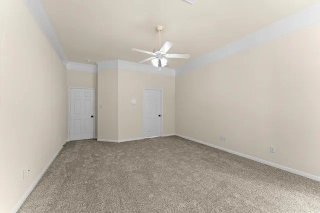 an empty room with window