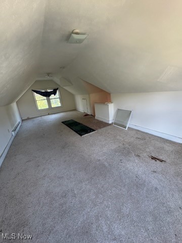 870 Helmsdale Road Cleveland Heights, OH 44112 - Photo 14 of 20 Additional living space with lofted ceiling and carpet flooring