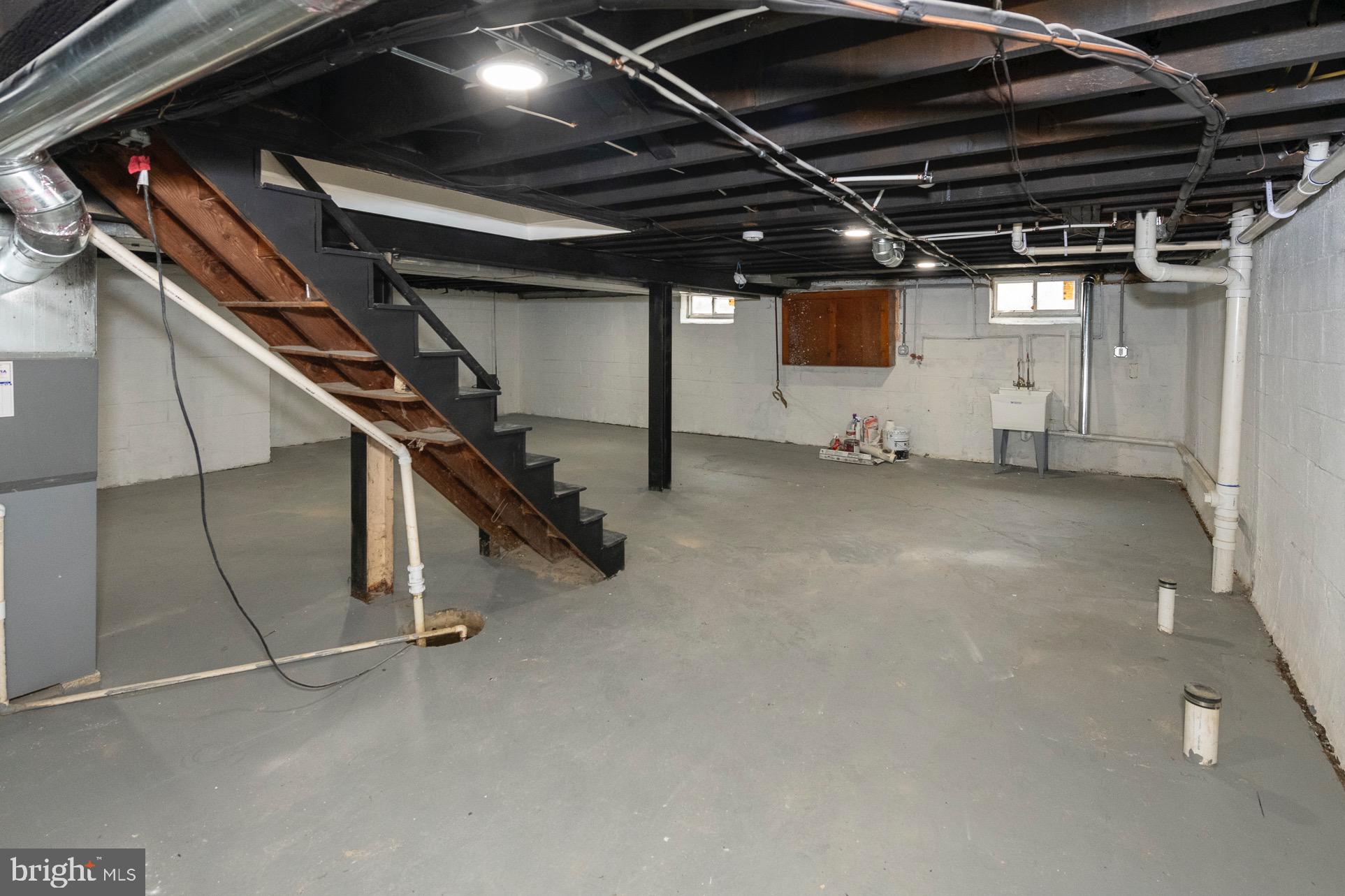 510 Bonsall Road Ridley Park, PA 19078 - Photo 25 of 53 basement showing rough plumbing for bathroom
