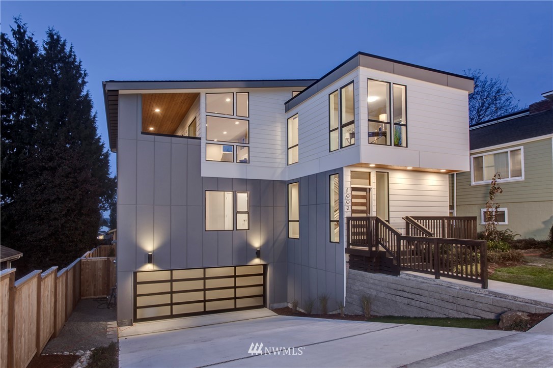 a front view of a house
