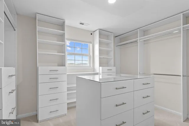 a view of walk in closet