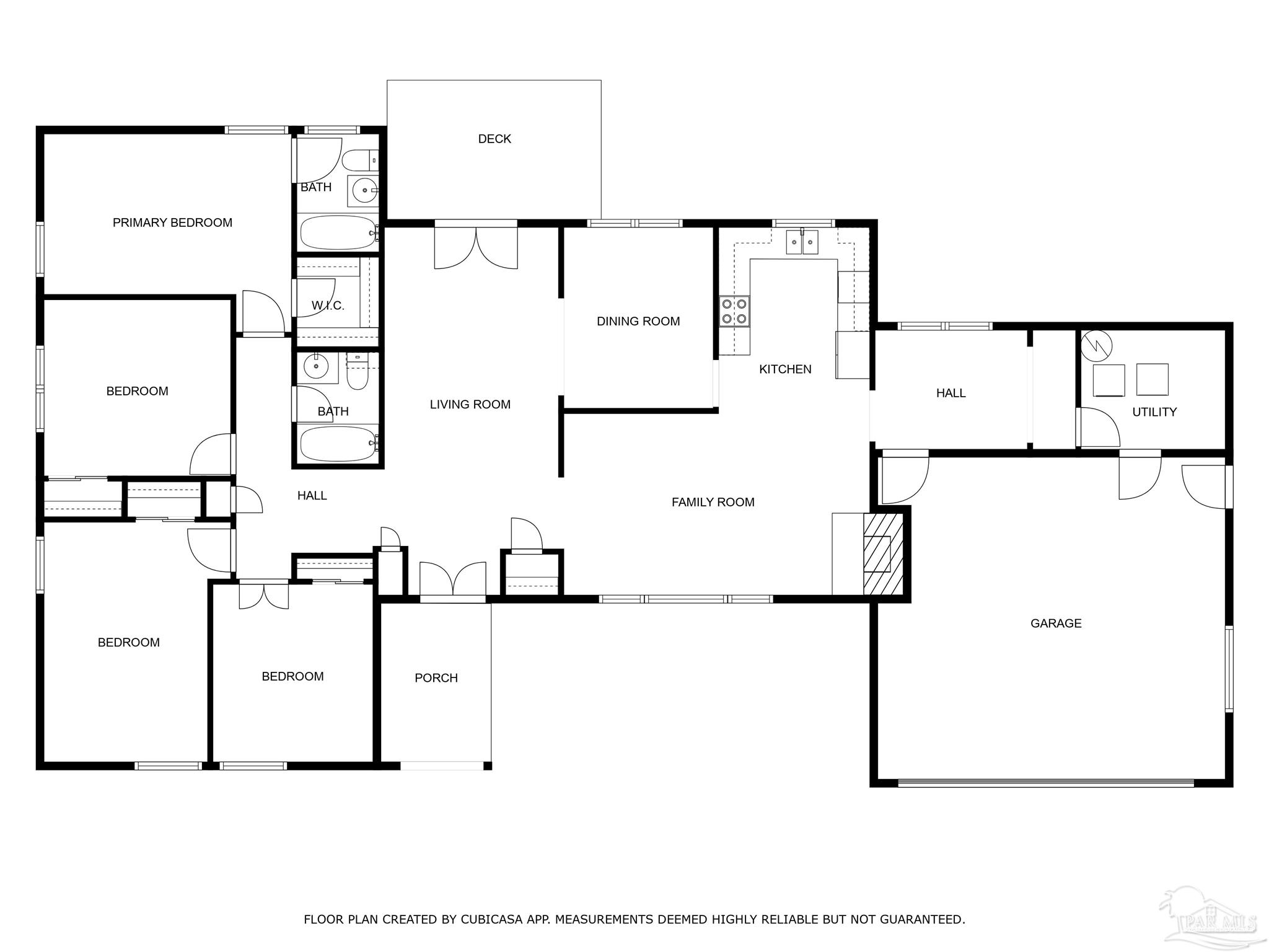 115 Bear Drive Gulf Breeze, FL 32561 - Photo 29 of 40 a picture of floor plan