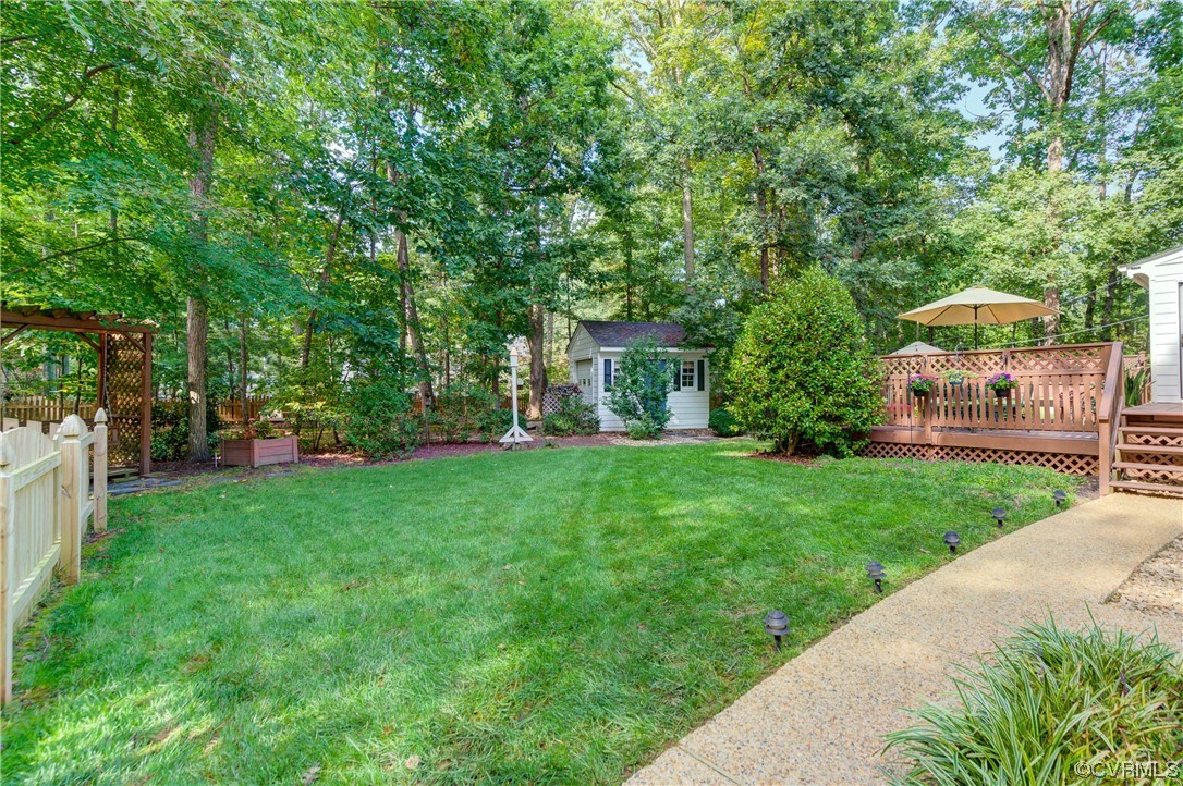 1920 Winterfield Road Midlothian, VA 23113 - Photo 22 of 26 a view of a yard with a house and a large tree