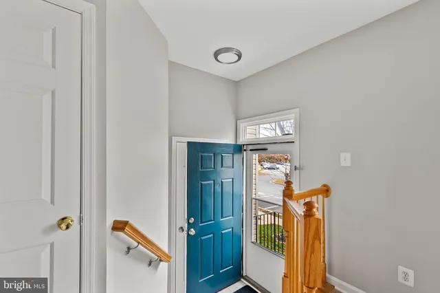 a view of front door of house