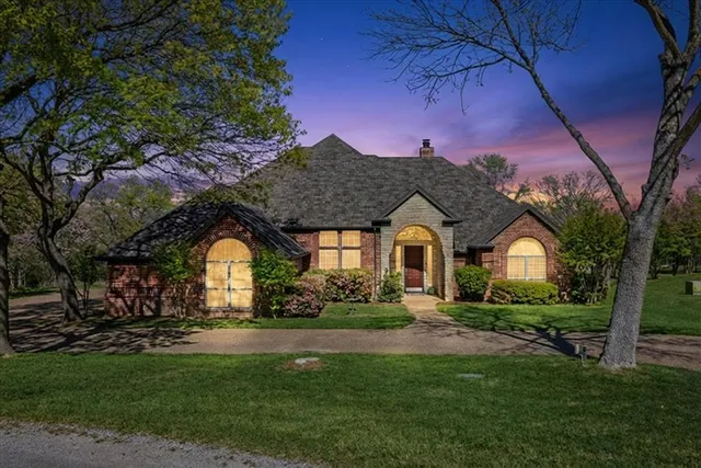 a house view with a garden space